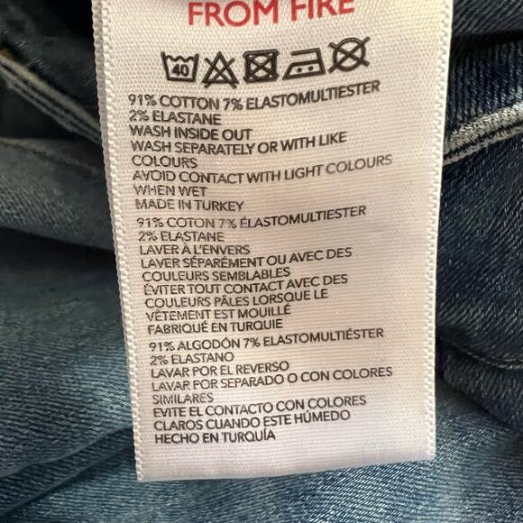 BDG Urban Outfitters Jeans Womens 27 X32 Blue Flare Mid Rise Denim - Picture 7 of 11